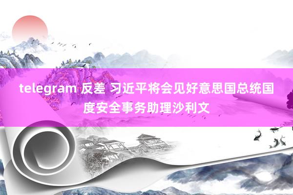 telegram 反差 习近平将会见好意思国总统国度安全事务助理沙利文