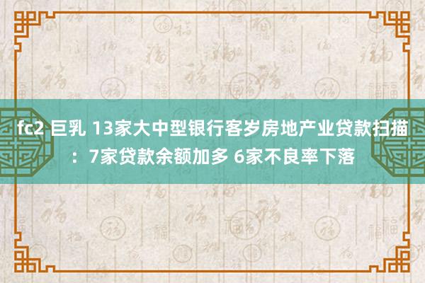 fc2 巨乳 13家大中型银行客岁房地产业贷款扫描：7家贷款余额加多 6家不良率下落