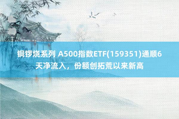 铜锣烧系列 A500指数ETF(159351)通顺6天净流入，份额创拓荒以来新高