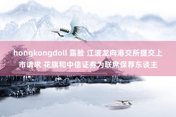 hongkongdoll 露脸 江波龙向港交所提交上市请求 花旗和中信证券为联席保荐东谈主